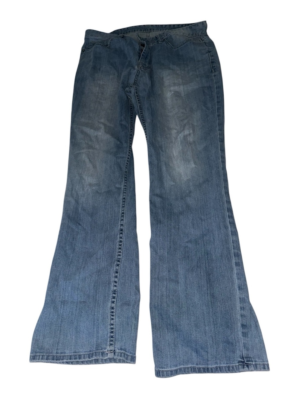 Calvin Klein Jeans Blue Flared Wide-Leg Denim